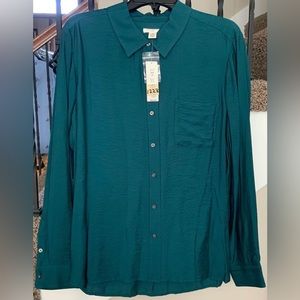 Womens BRAND NEW Size 1X Long Sleeve Top.   #1228
